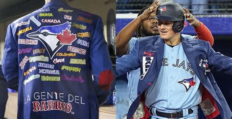 blue jays home run jacket replica|blue jays jacket celebration.